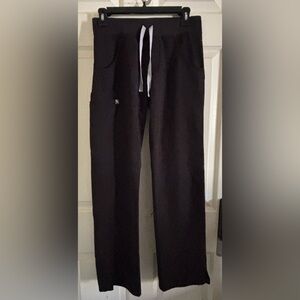 Figs Black Straight Leg Women's Scrub Pants